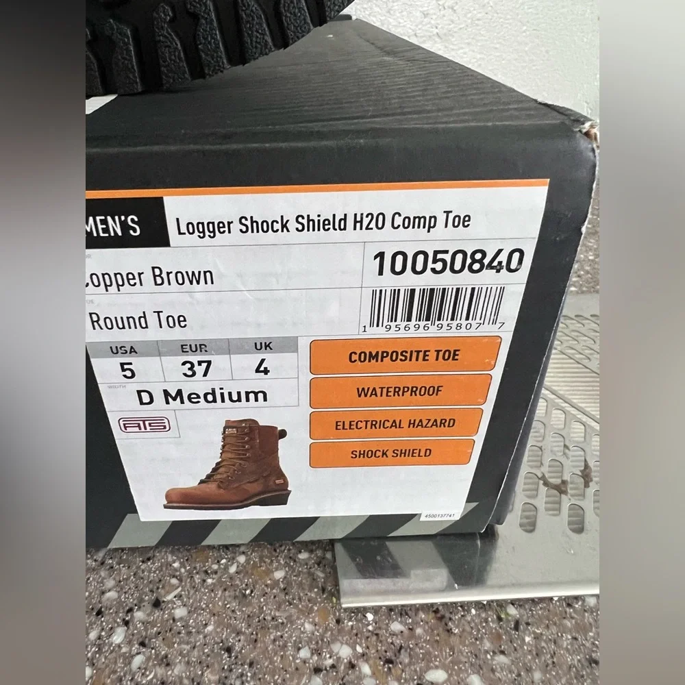 ARIAT mens Logger Shock Shield Waterproof Composite Toe Work Boot